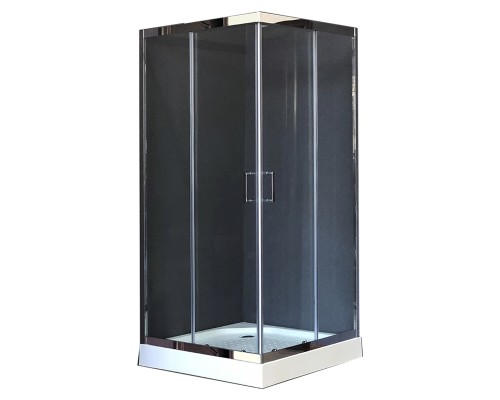 Душевой уголок Royal Bath HP 90х90 с поддоном профиль Хром стекло прозрачное