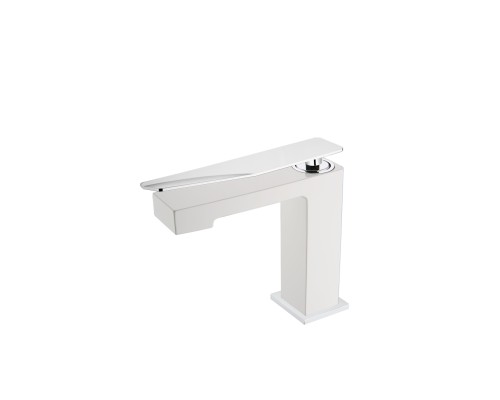 Смеситель для раковины низкий BohemeArmadi Art Q White-Chrome
