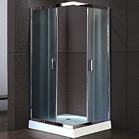 Душевой уголок Royal Bath HPD 90х90 RB90 HPD-C-CH профиль Хром стекло рифленое