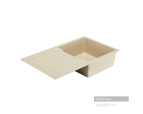 Мойка для кухни Верона прямоугольная с крылом шампань Aquaton 1A710032VR290