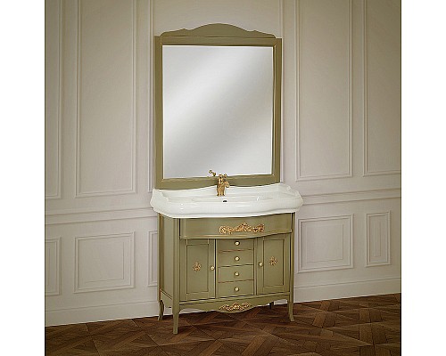Тумба под раковину Migliore Bella 90 25933 Оливковая