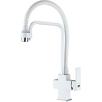 Смеситель для кухонной мойки ZORG Sanitary ZR 341-8 YF WHITE