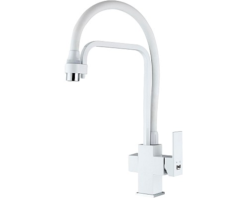 Смеситель для кухонной мойки ZORG Sanitary ZR 341-8 YF WHITE