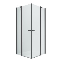 Душевое ограждение NEW TRENDY NEW SOLEO BLACK 2D 100x100x195 (черный)