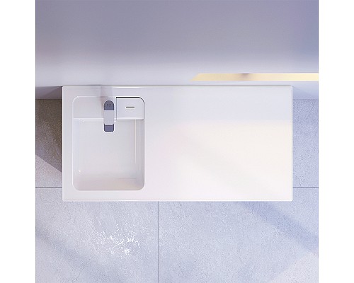 Раковина AM.PM X-Joy 100 L M85AWPL1001WG на стиральную машину Белая