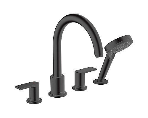 Смеситель на борт ванны Hansgrohe Vernis Blend 71456670 Черный матовый