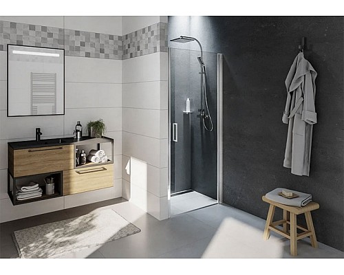 Душевая дверь Riho Novik Z101 90 G003002120 (GZ1090000) профиль Хром стекло прозрачное