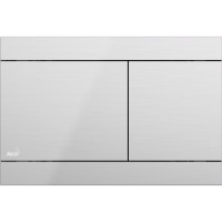 Кнопка смыва AlcaPlast Flat нержавеющая сталь