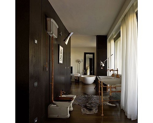 Крышка-сиденье Kerasan Waldorf 418640 орех, с микролифтом, петли бронза