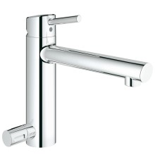 Смеситель Grohe однорычажный для мойки с запорным вентилем