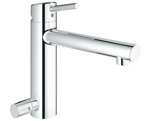 Смеситель Grohe однорычажный для мойки с запорным вентилем
