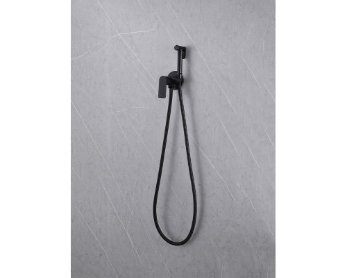 Гигиенический душ со смесителем Abber Weiss Insel AF8025B Черный матовый