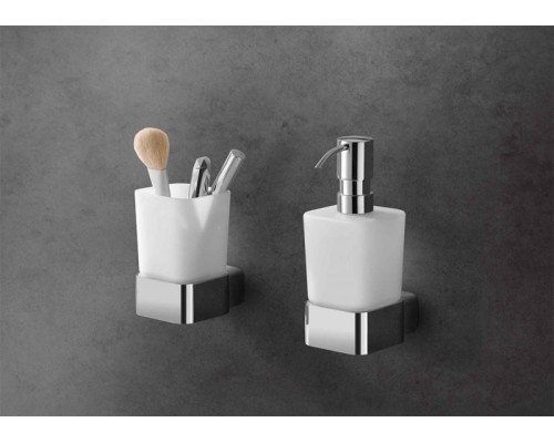 Стакан для зубных щеток Kludi E2 4997505 Хром Белый