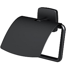 Держатель туалетной бумаги AM.PM Gem A90341422 с крышкой Черный