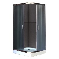 Душевой уголок Royal Bath HP 80х80 RB80HP-C-CH с поддоном профиль Хром стекло матовое