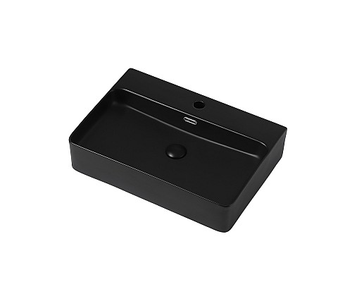 Раковина накладная ABBER Rechteck AC2201MB черная матовая