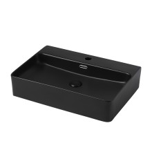 Раковина накладная ABBER Rechteck AC2201MB черная матовая