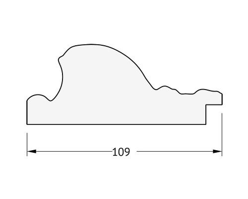 Зеркало Evoform Exclusive-G Floor 205х115 BY 6376 с гравировкой в багетной раме - Виньетка серебро 109 мм