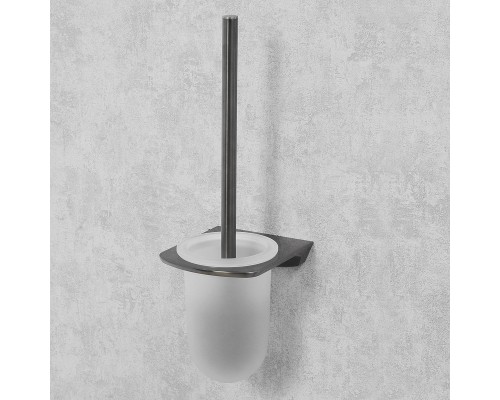 Ершик для унитаза WasserKRAFT Wiese K-8927 Оружейная сталь