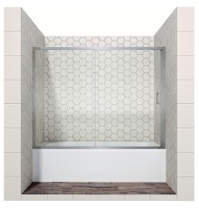 Шторка на ванну Ambassador Bath Screens 150х140 профиль Хром стекло CrystalPure