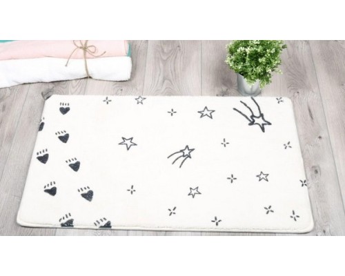 Коврик для ванной Fixsen Teddy Sky белый 50х80см FX-6001S