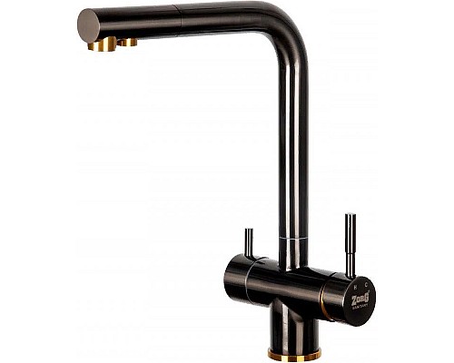 Смеситель для кухни ZorG Inox SZR-7039 BR/GRAFIT Графит