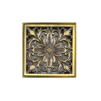 Решетка Bronze de luxe «Цветок» для трапа viega