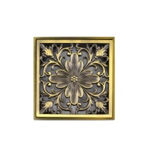 Решетка Bronze de luxe «Цветок» для трапа viega