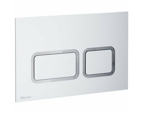 Клавиша смыва Ravak Twin Flat Сатин