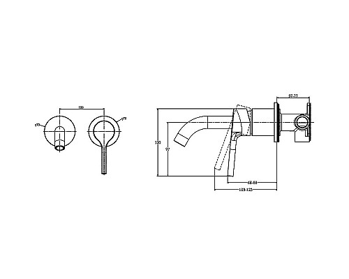 Смеситель для раковины Jacob Delafon Elate E28318-CP Хром