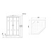 Душевая кабина Niagara Premium NG-6902-01D BLACK 100x100