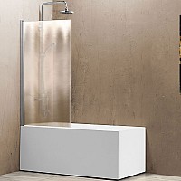 Шторка на ванну Vincea VSB-11800CH 80x140 профиль Хром стекло шиншилла