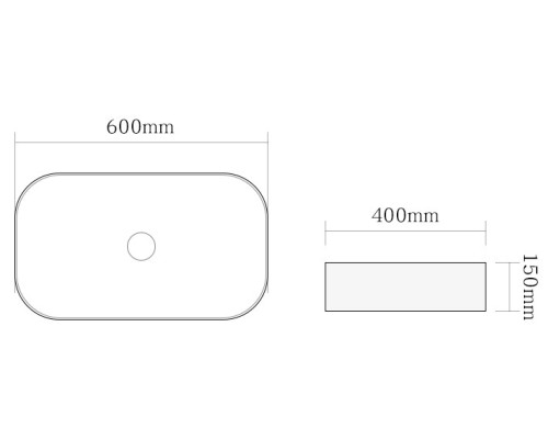 Раковина керамическая накладная SantiLine SL-1017MB