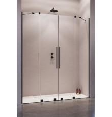 Душевая дверь Furo DWJ Black 363x200 прозрачное 8 мм 1/2