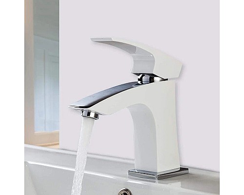 Смеситель для раковины Gappo G07 G1007-7 Белый Хром