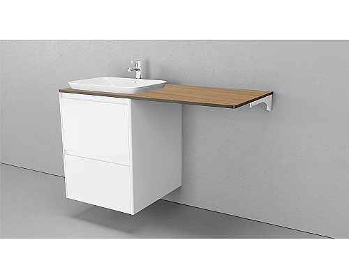 Тумба под раковину Velvex Klaufs 56 tpKLA.56.50.2Y-616.216 подвесная Белая