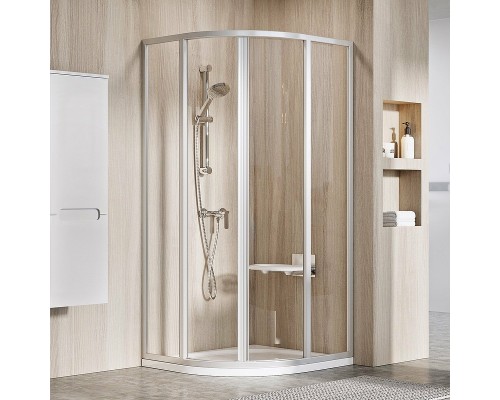 Душевой уголок Ravak Supernova SKCP4-90 90x90 профиль Сатин стекло Transparent
