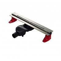 Душевой лоток BERGES SUPER line 550 матовый хром боковой