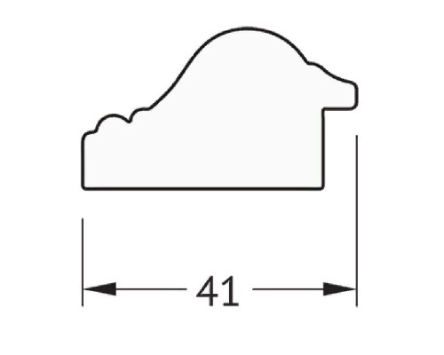 Зеркало Evoform Definite 131х71 Мельхиор