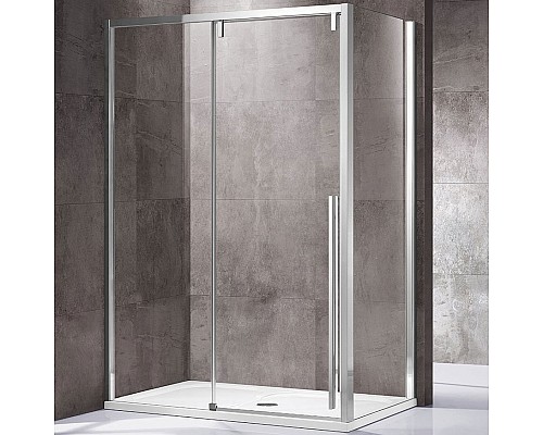 Душевой уголок Vincea Lugano 130х100 VSR-1L1013CL-1 профиль Хром стекло прозрачное