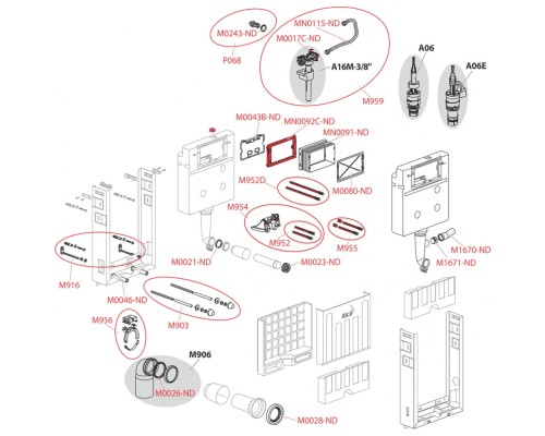 Система инсталляции для унитазов AlcaPlast Renovmodul