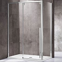 Душевой уголок Vincea Lugano 120х100 VSR-1L1012CL-1 профиль Хром стекло прозрачное