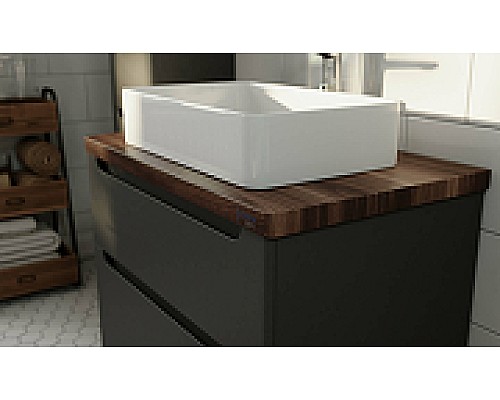 Тумба под раковину Jorno Wood 80 wood.01.80/P/GR подвесная Серая Тумба под раковину Jorno Wood 80 wood.01.80/P/GR подвесная Серая