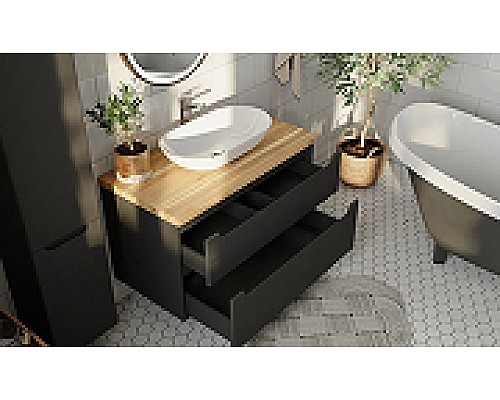 Тумба под раковину Jorno Wood 80 wood.01.80/P/GR подвесная Серая Тумба под раковину Jorno Wood 80 wood.01.80/P/GR подвесная Серая
