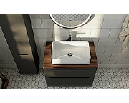 Тумба под раковину Jorno Wood 80 wood.01.80/P/GR подвесная Серая Тумба под раковину Jorno Wood 80 wood.01.80/P/GR подвесная Серая