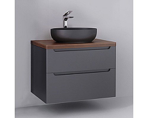 Тумба под раковину Jorno Wood 80 wood.01.80/P/GR подвесная Серая Тумба под раковину Jorno Wood 80 wood.01.80/P/GR подвесная Серая