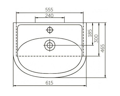 Раковина Corozo Уют 60 SD-00000396