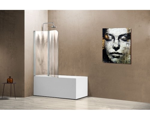 Шторка на ванну Vincea 114x140 Хром, арт