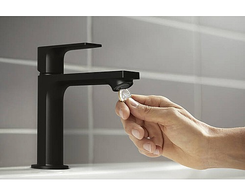 Смеситель для раковины Hansgrohe Rebris E 72557670 Черный матовый