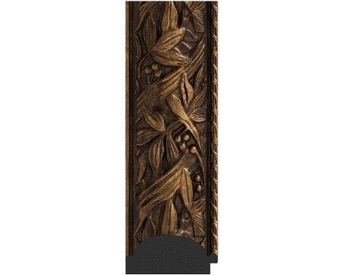 Зеркало Evoform Exclusive Floor 203х114 BY 6166 с фацетом в багетной раме - Византия бронза 99 мм